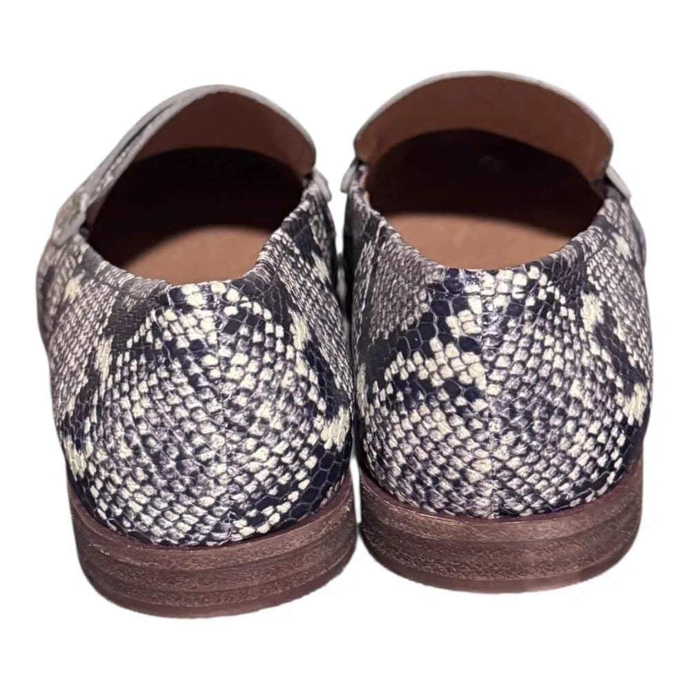 Madewell Alex Snakeskin Embossed Leather Loafers Size Women’s 7